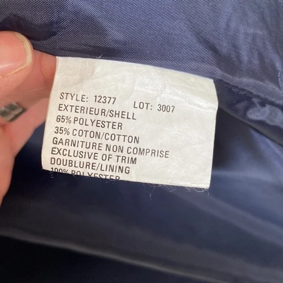 Vintage Navy Trench Coat Size 7/8 - Picture 5 of 10